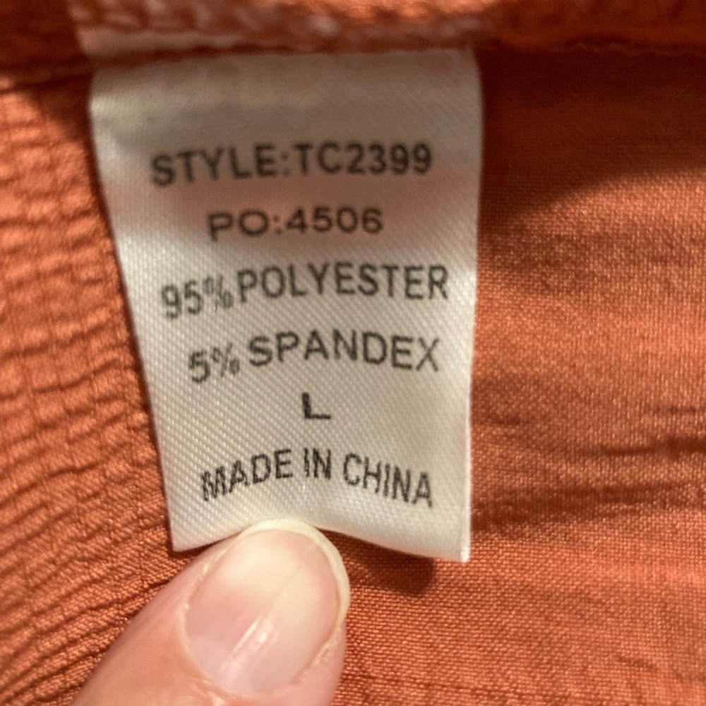 GAP Women's Rust Short-Sleeve Ruffle Blouse - Picture 4 of 5